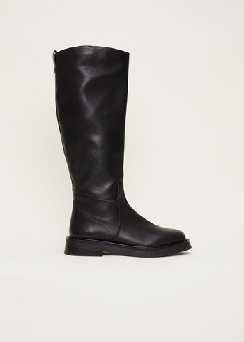 Phase Eight Flat Knee High Boots Black Australia | HX2764159